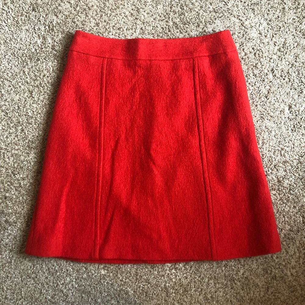 Ann Taylor wool mini A line skirt EUC